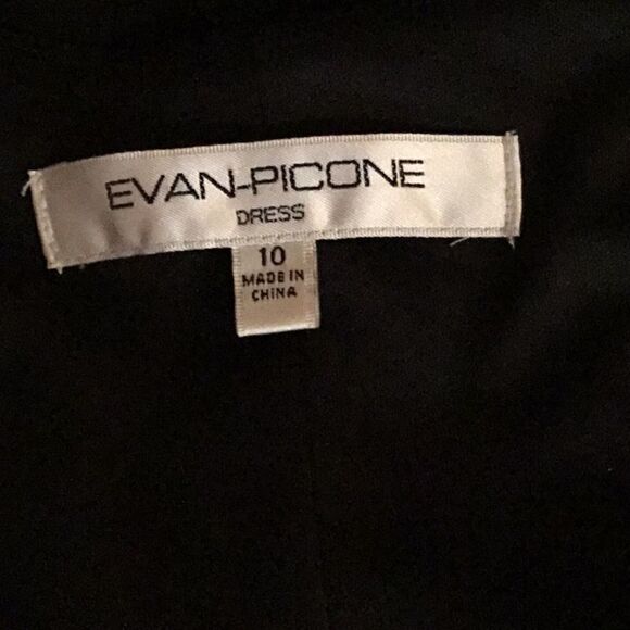 EVAN PICONE black lng sleeve wrap dress in size 10 - Picture 7 of 8
